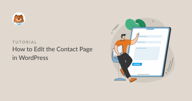 How to edit the contact page in WordPress
