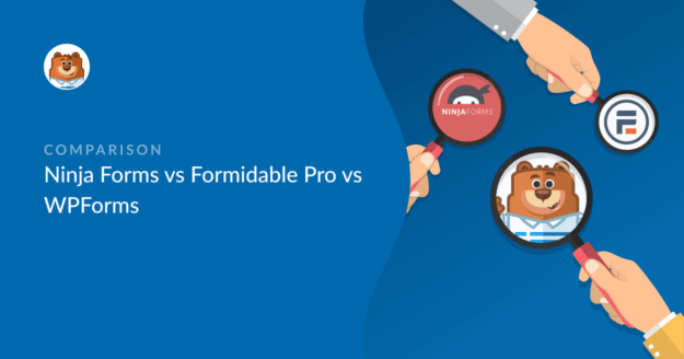 Featured image for Ninja Forms vs Formidable Pro vs WPForms