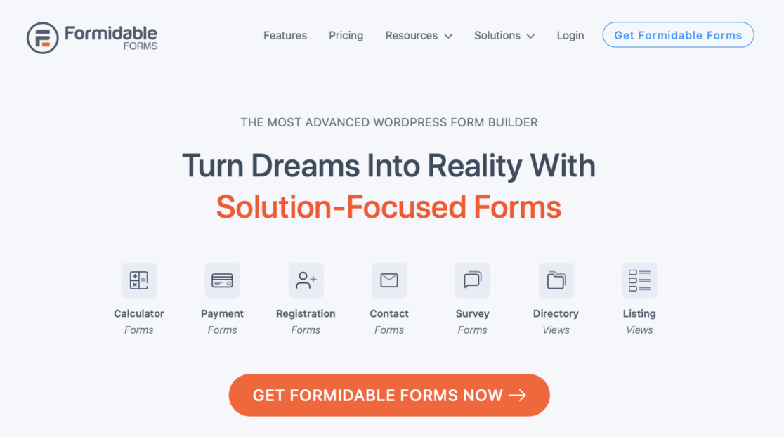 Formidable Forms website