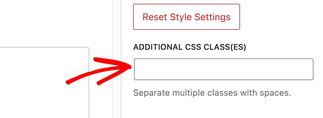 Additional CSS classes