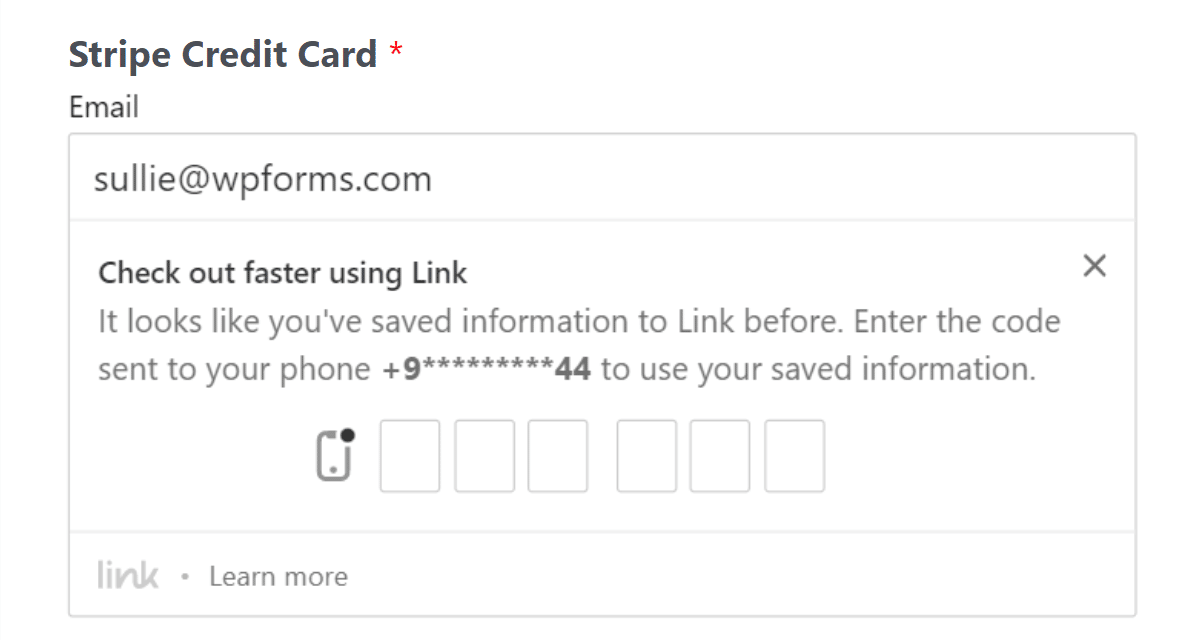 Link makes checkout faster