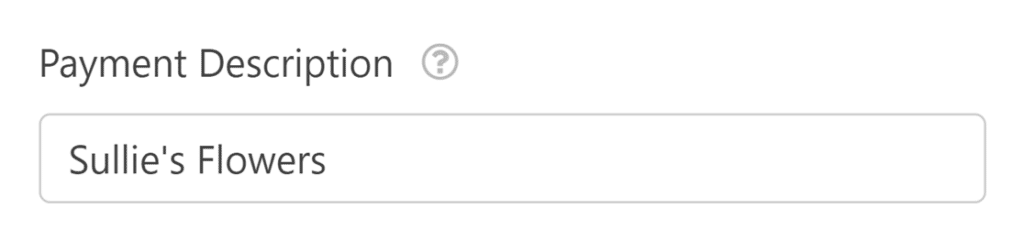 payment-description-stripe - WPForms Square payment description