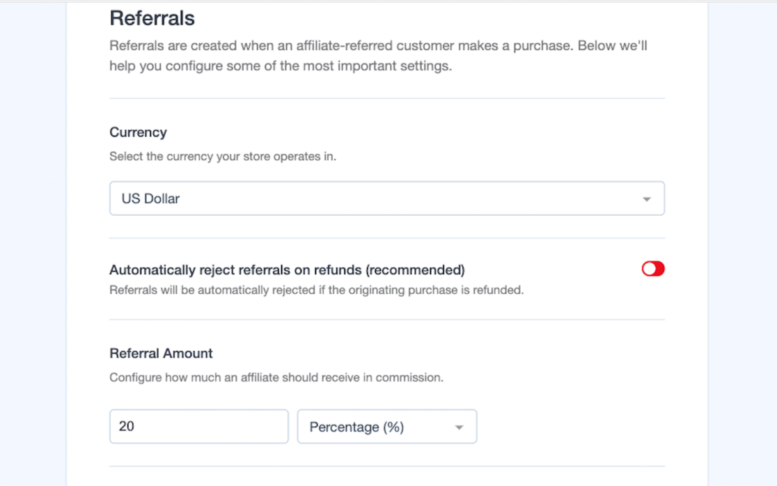 Configuring commission structure