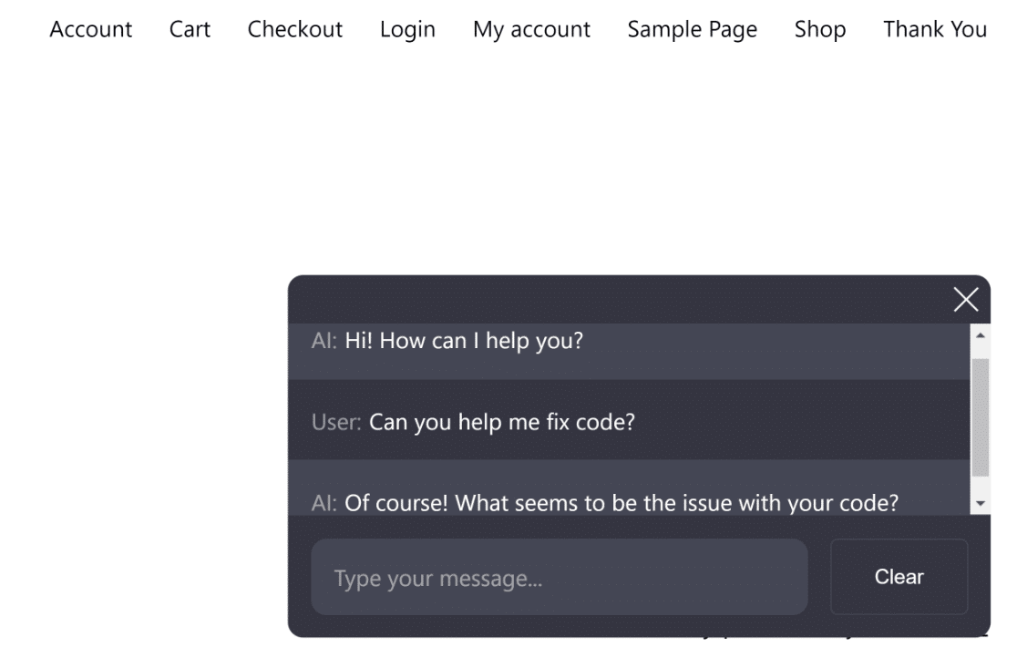 AI engine chatbot