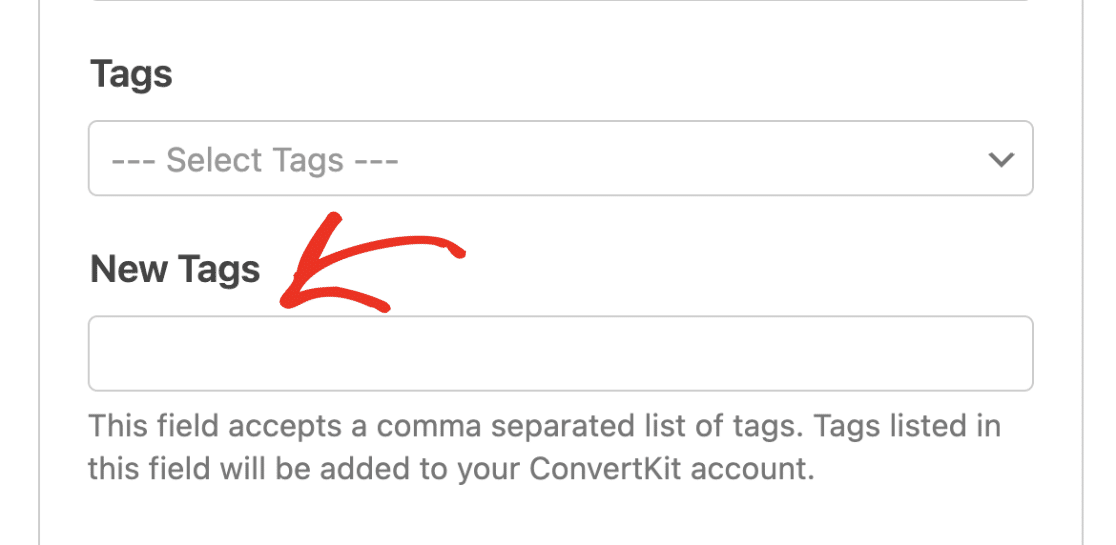 Create new tags