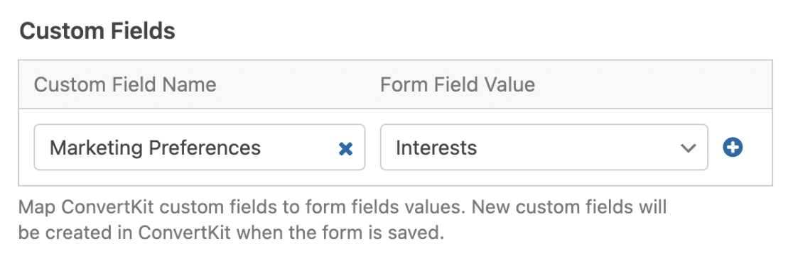 Mapping custom fields