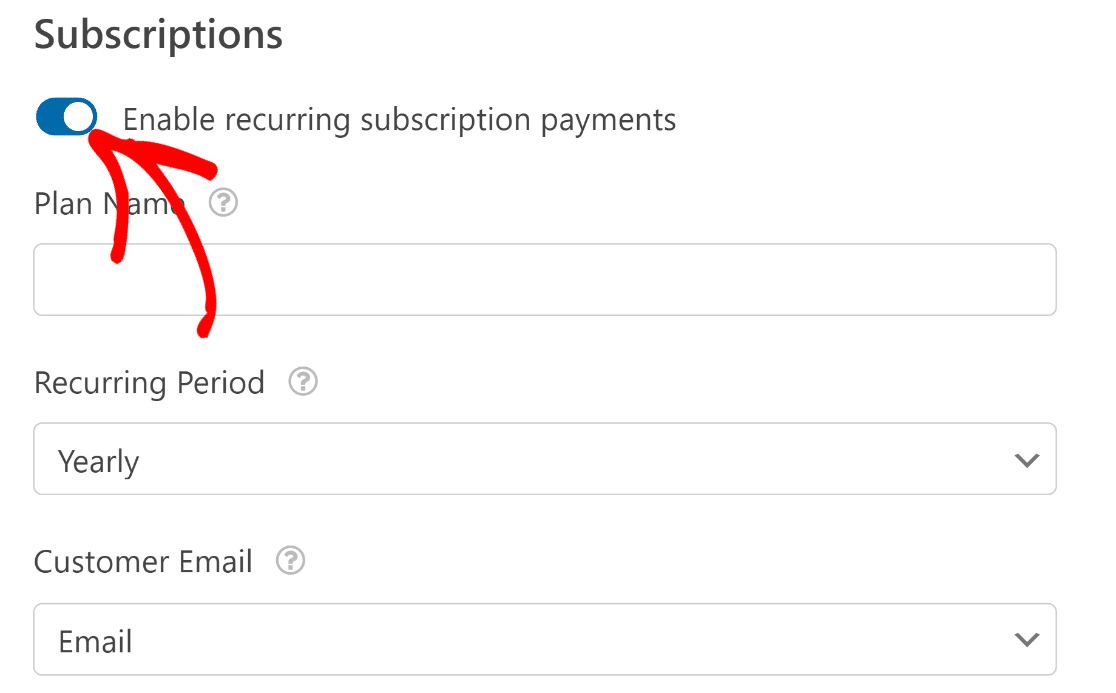 Enable subscriptions in Stripe