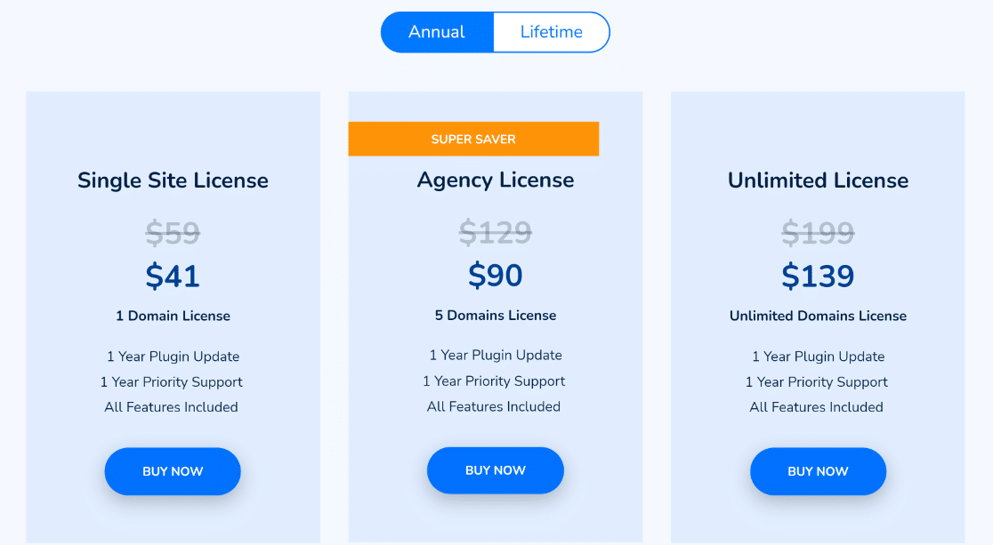 Fluent Forms pricing