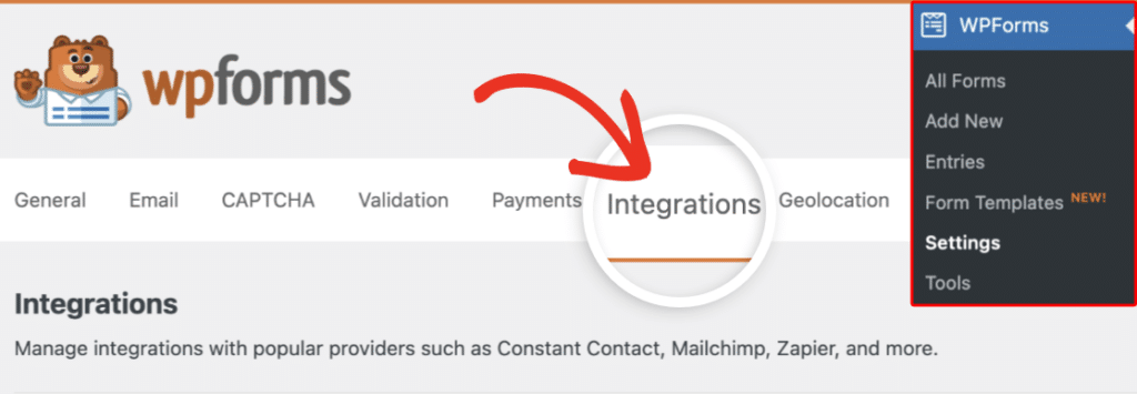 wpforms-integration-tab - WPForms Separador Integrações WPForms
