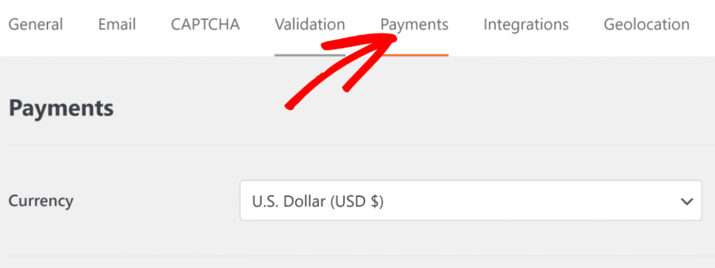 WPForms Payments Tab - WPForms WPForms payments tab