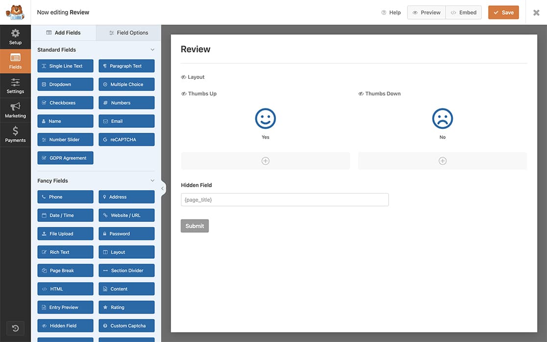 begin by creating your form and adding 2 checkboxes and a hidden field