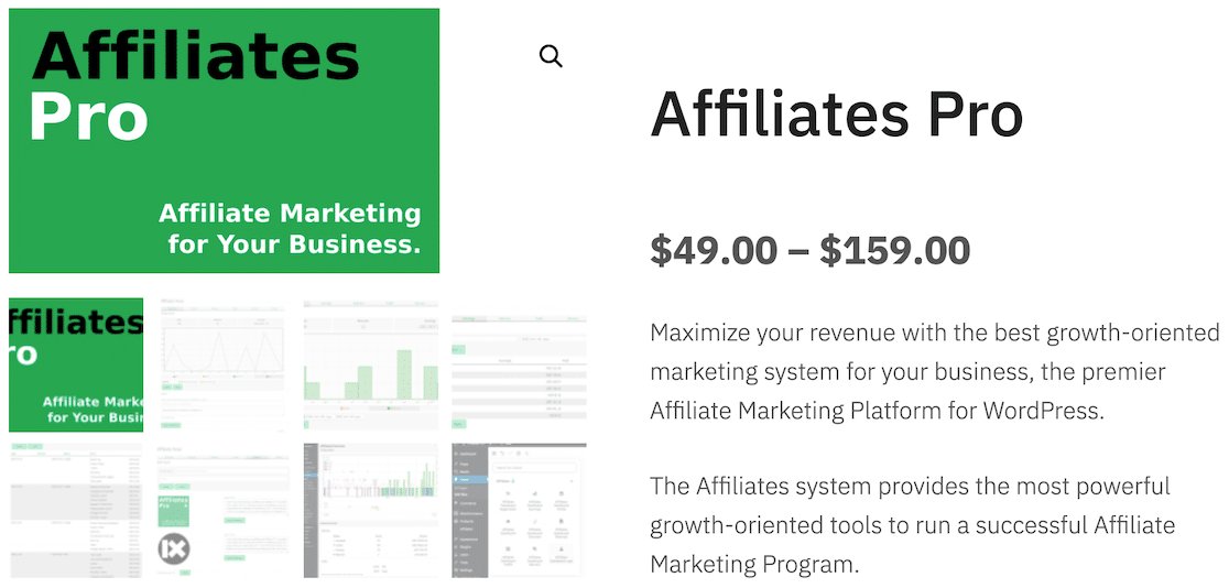 Affiliates Pro download page