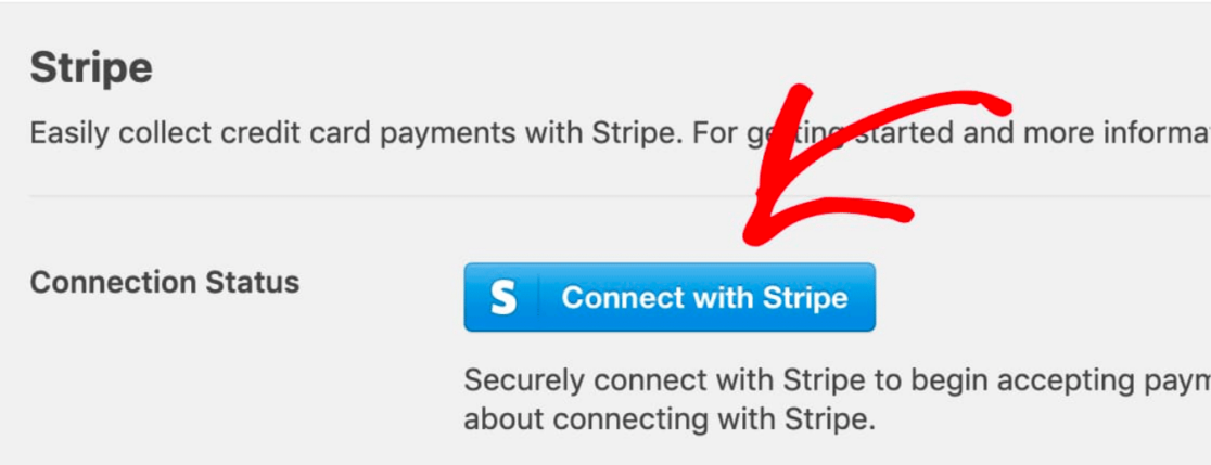 Connecting with Stripe