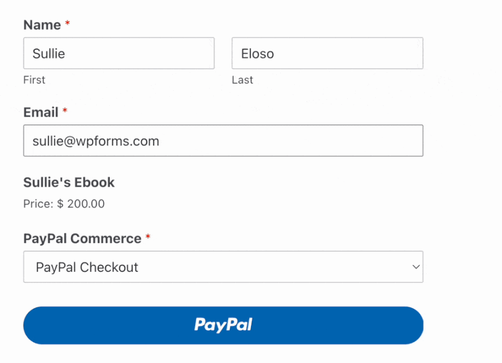 Test de PayPal Commerce