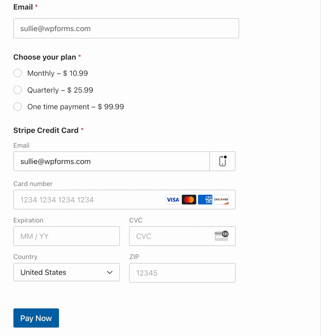 Testing Stripe Payments