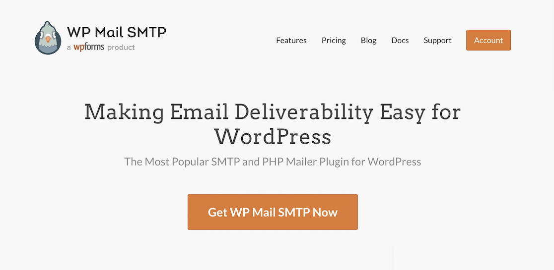 WP Mail SMTP homepage