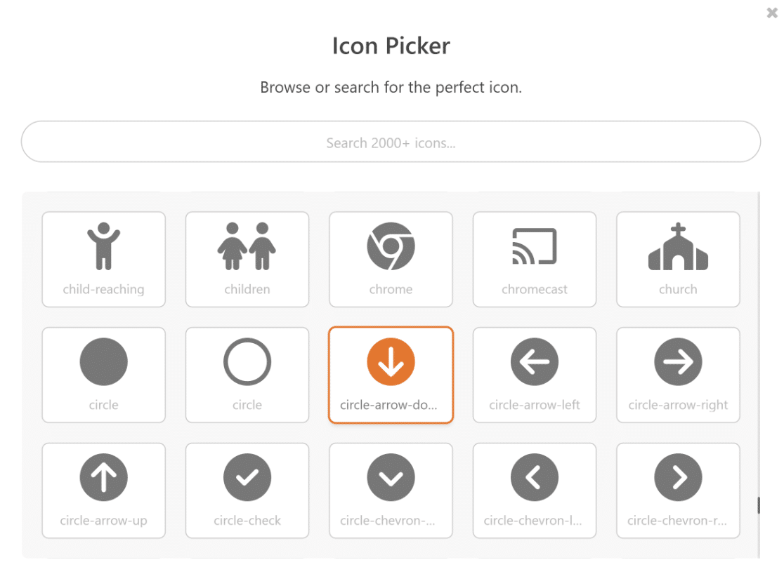 Select circle arrow down icon