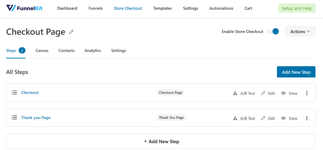 Split test functionality FunnelKit