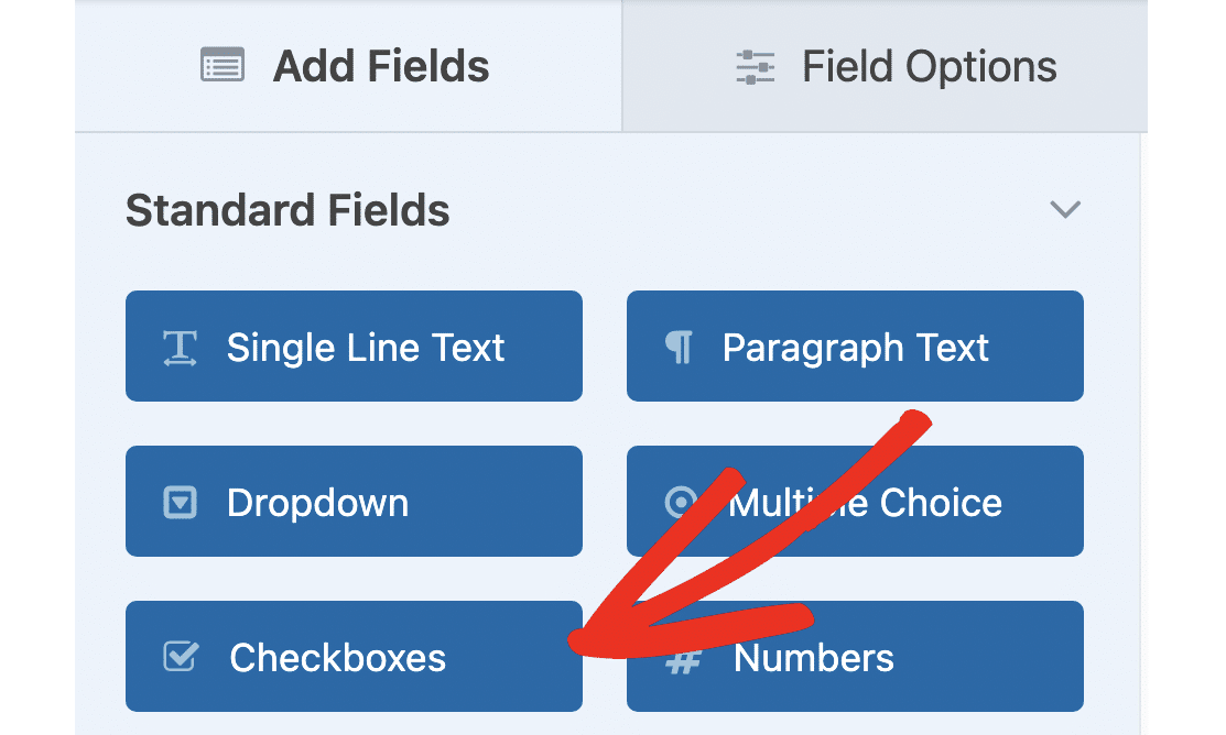 Add checkboxes field