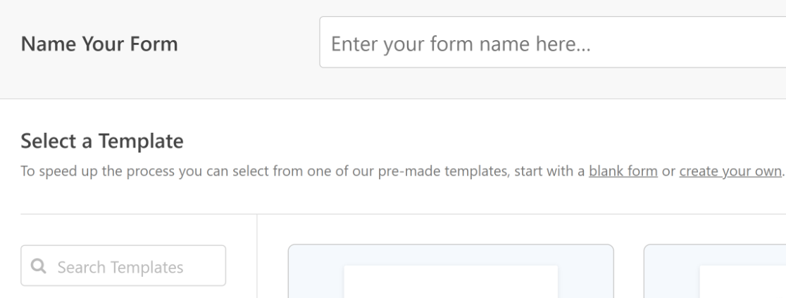 Enter form name