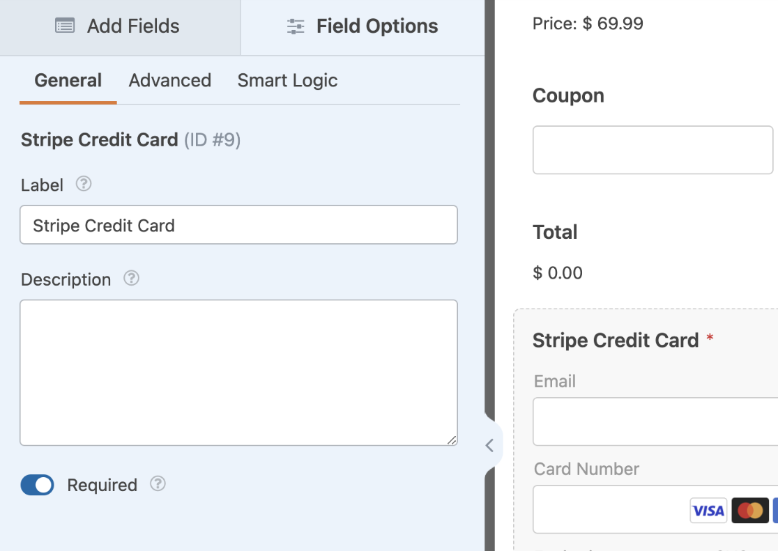 Select Payment Field