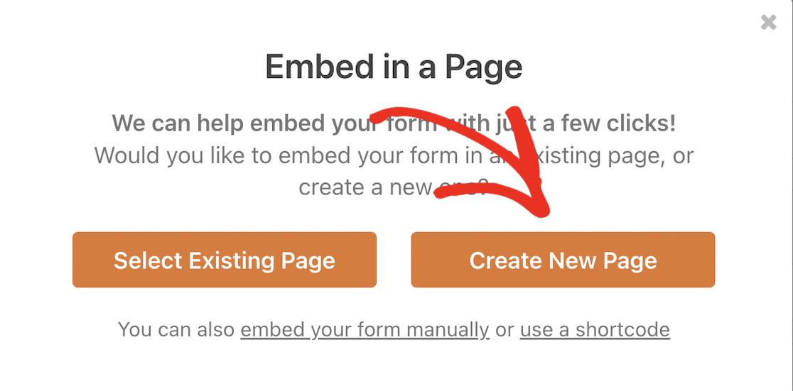 Create new page