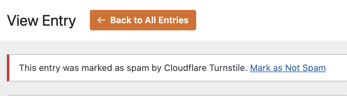 Spam detected by Cloudflare Turnstile