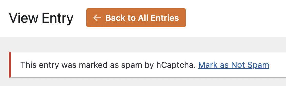 Spam detected by hCpatcha