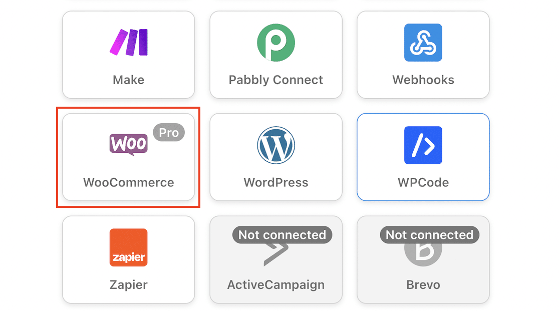 WooCommerce integration