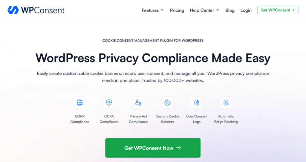 Plugin de Gerenciamento de Consentimento de Cookies WPConsent