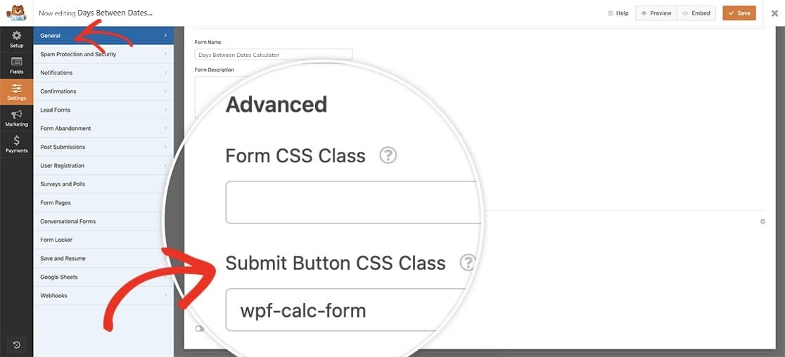 add css class submit button