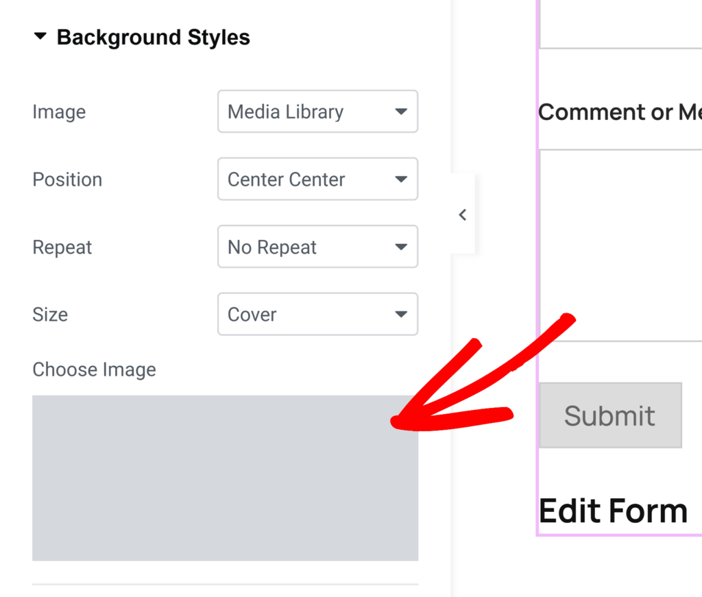 background-styles-elementor - WPForms