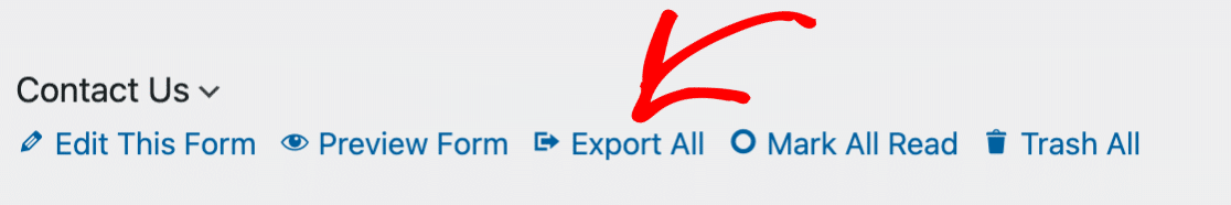 exporting all entries for a form