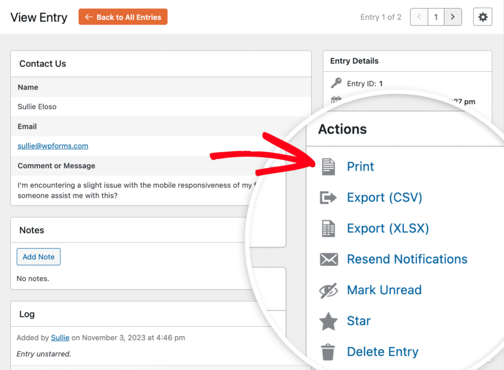 individual-entry-print-option - WPForms
