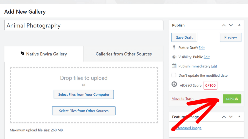 How to Create an Image Gallery in WordPress
