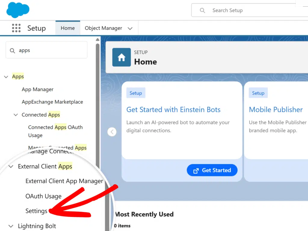 select-client-apps-settings-salesforce - WPForms