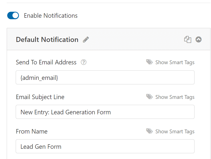 multi step lead form notifications