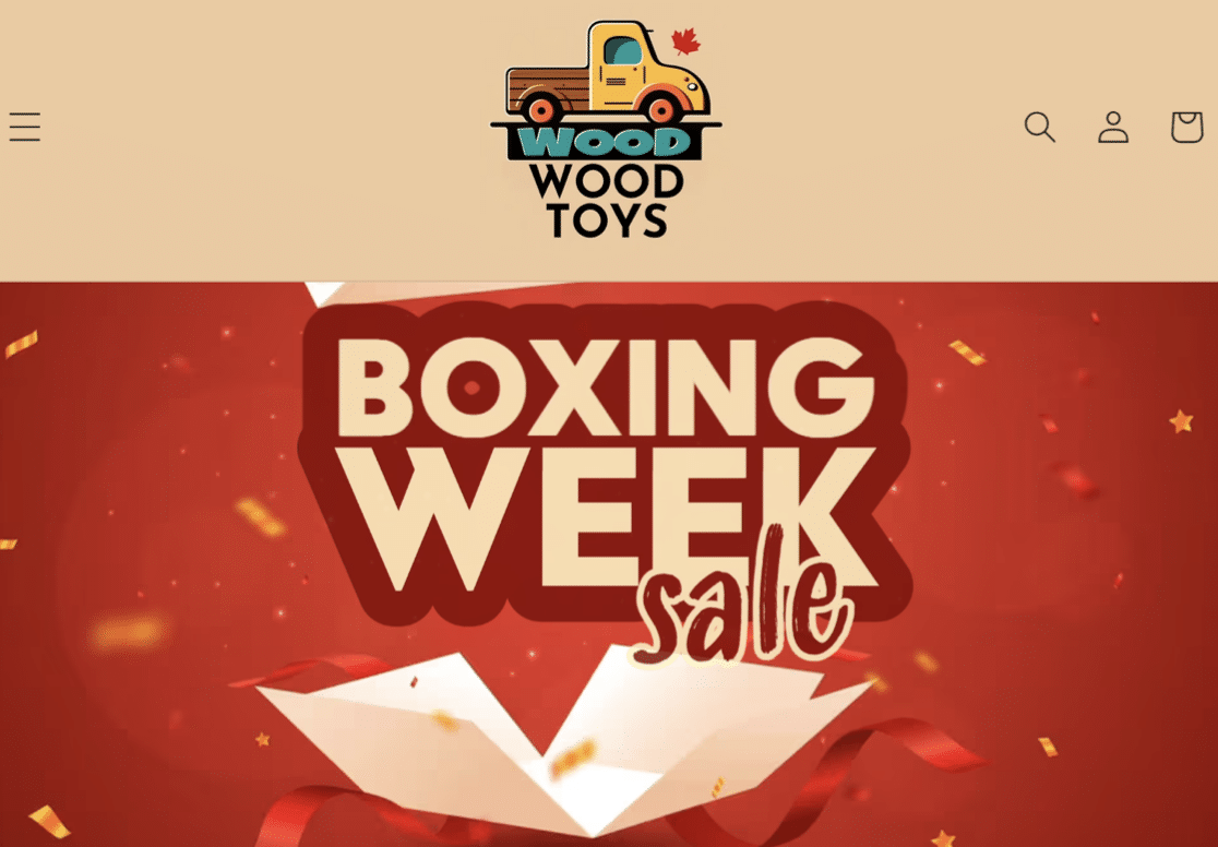 Idea for Boxing Week sale