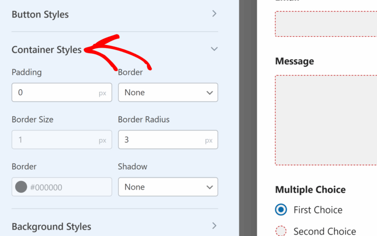 Styling Your Forms