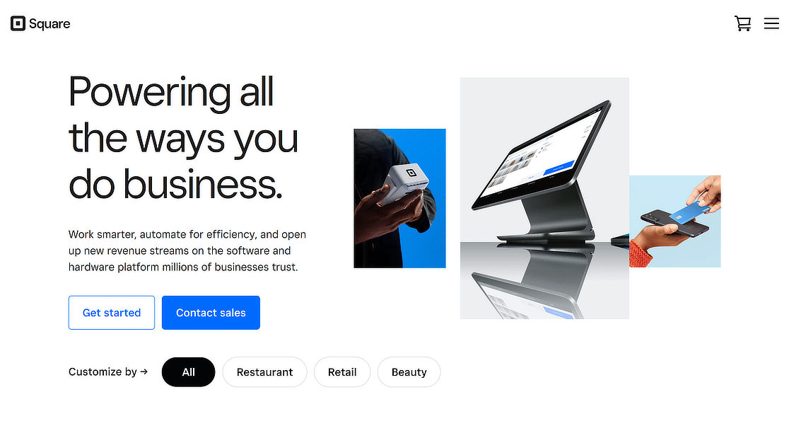 the square homepage