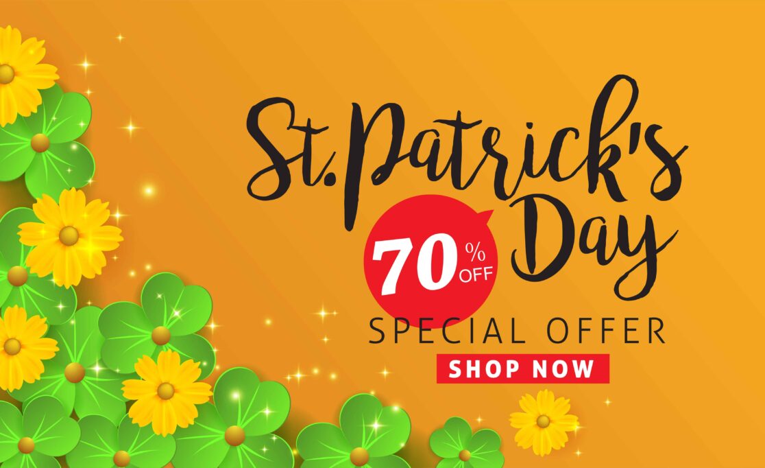St. Patrick's Day special offer ad