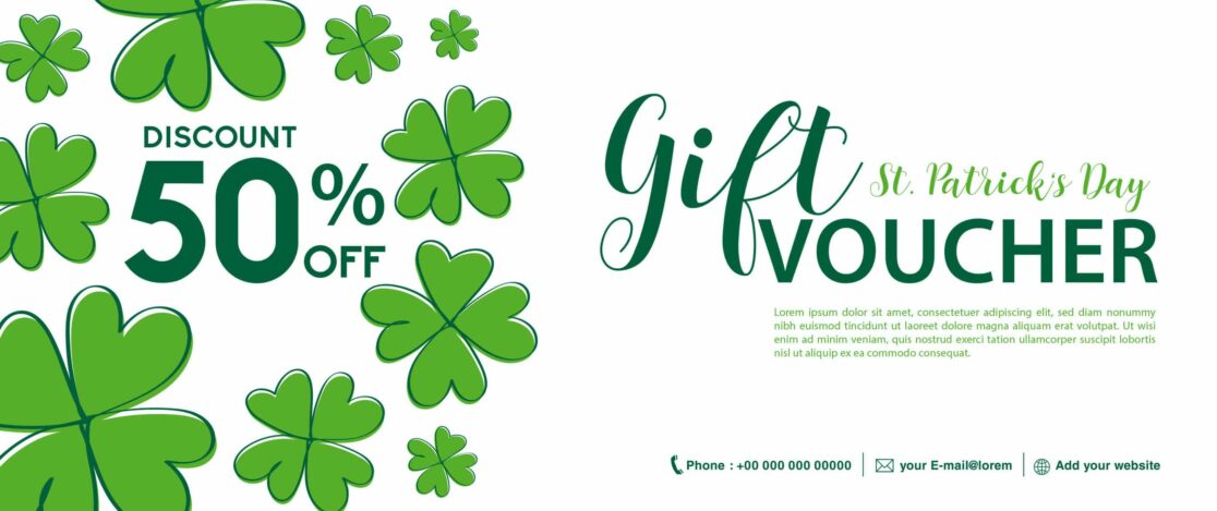 St. Patrick's Day gift voucher