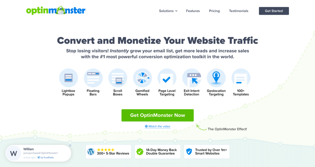 OptinMonsterhome - WPForms Homepage di OptinMonster