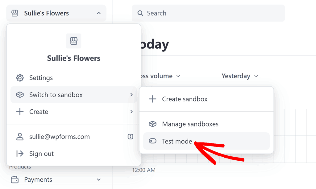 stripe-test-mode - WPForms