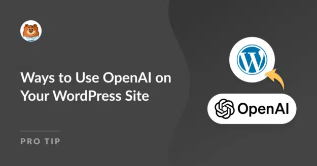 formas de usar open ai en tu sitio de wordpress