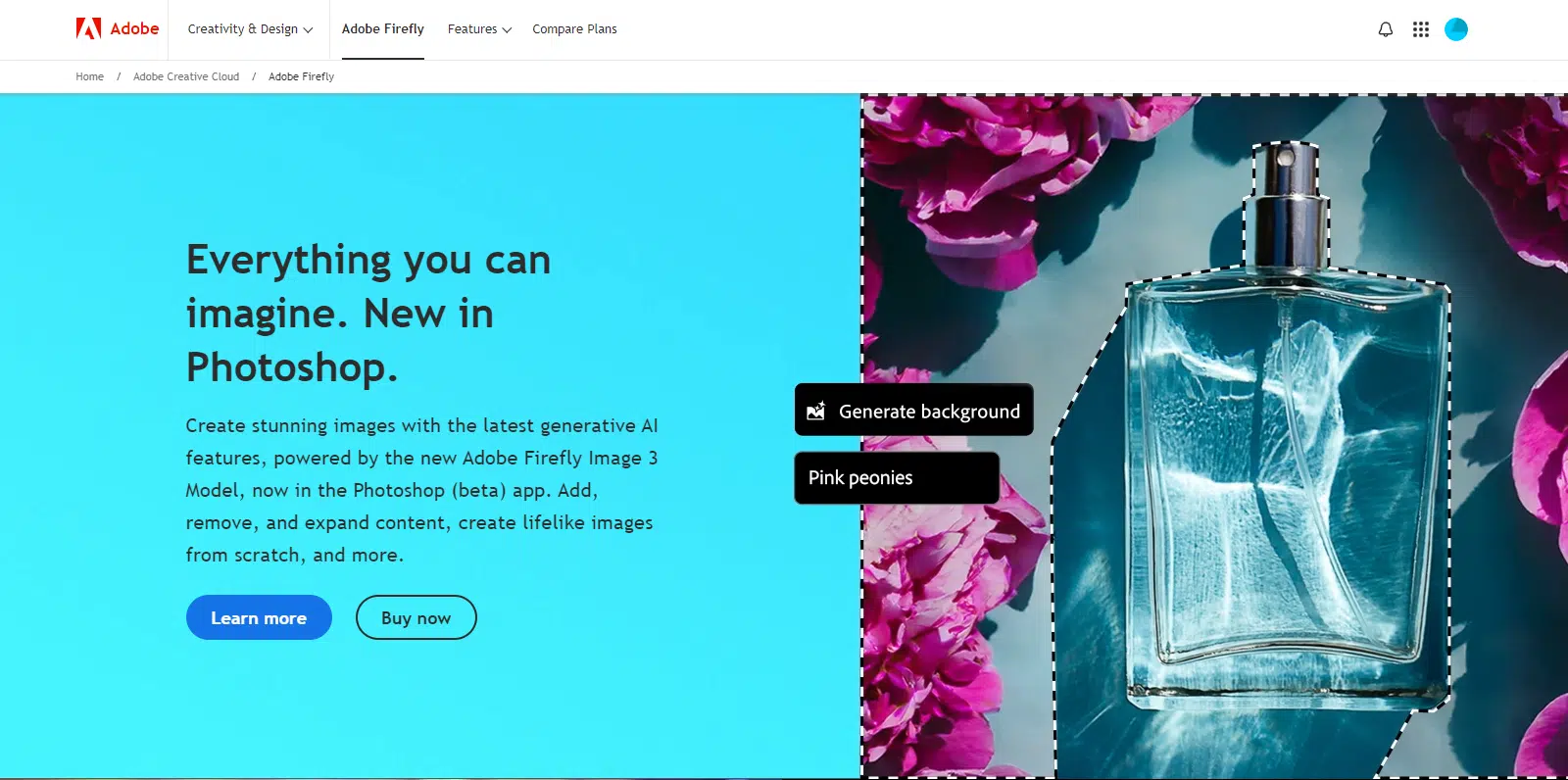 adobe firefly texto para imagem