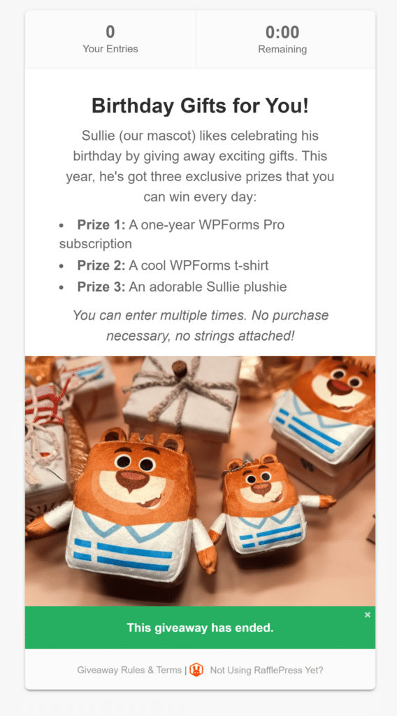 Texto para imagem do 8º aniversário do WPForms com adobe firefly