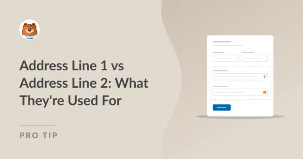 ligne d'adresse 1 vs ligne d'adresse 2