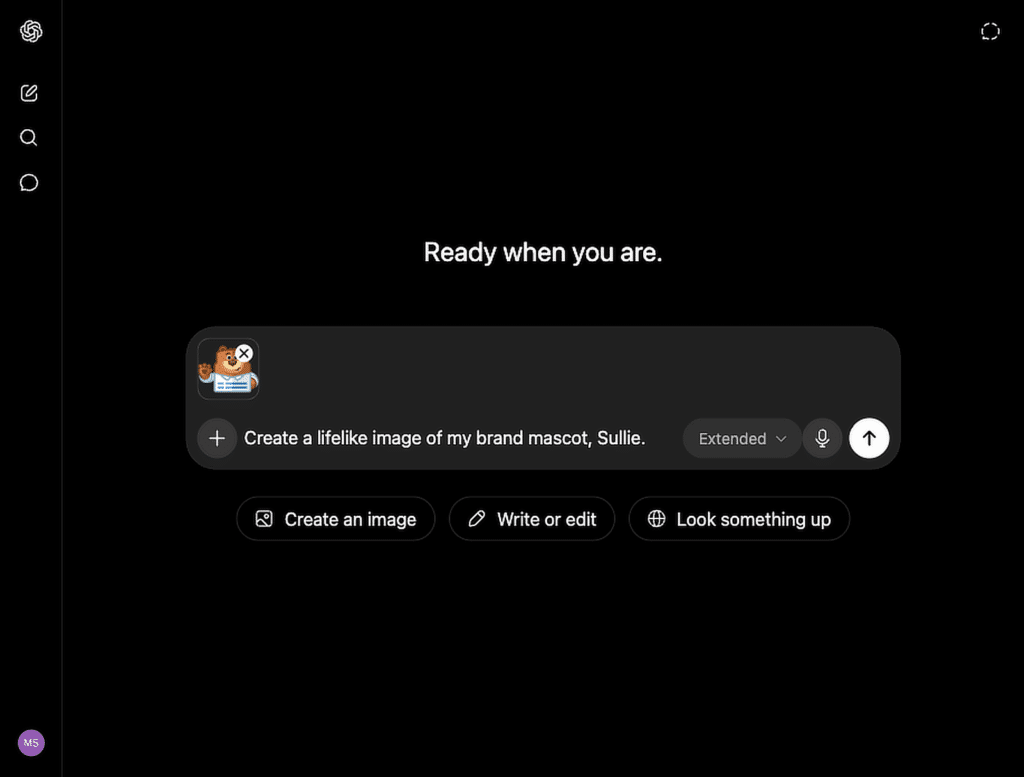 ChatGPTによる画像生成チャット