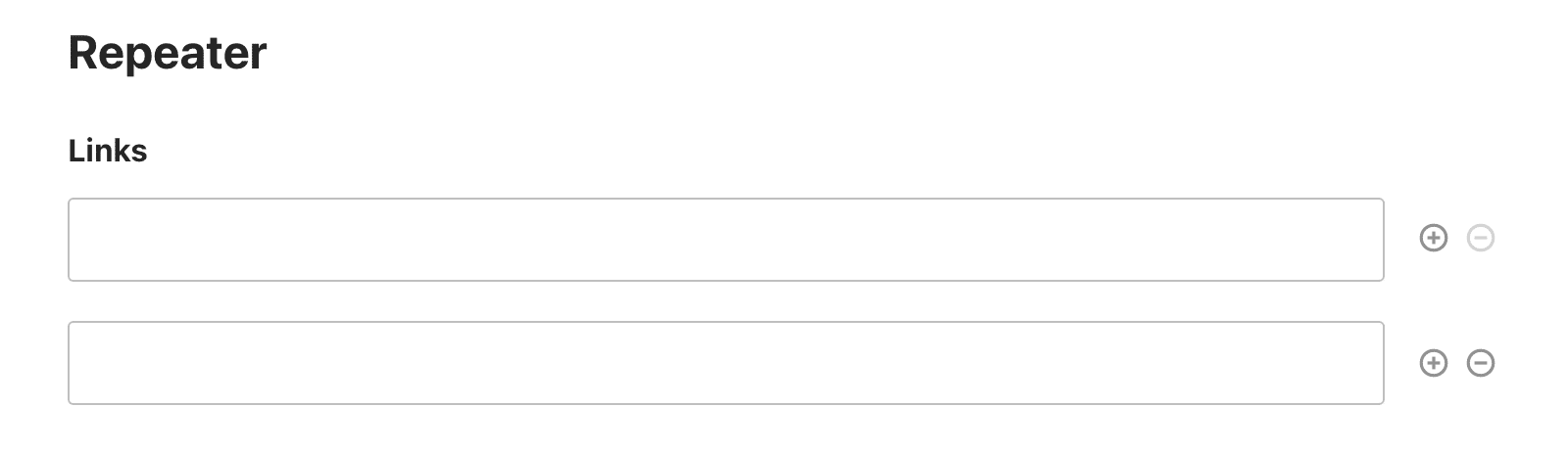 Repeater field example